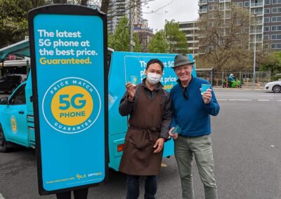 LygonCoffee van at Optus 5G giveaway day, CBD , SA
