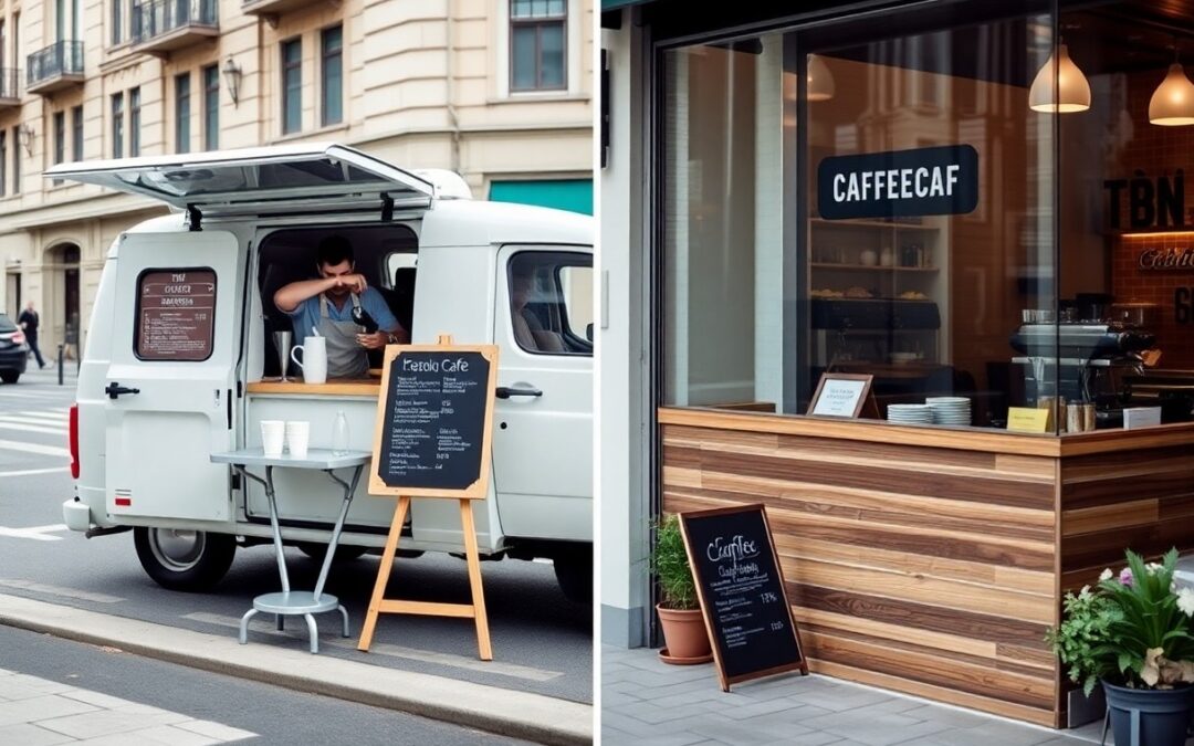 Flexibility Meets Stability – Understanding The Key Differences Between Coffee Vans And Cafés