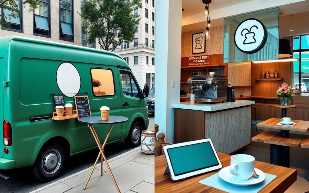 How-to Create A Unique Brand Identity For A Coffee Van Vs. A Chic Café