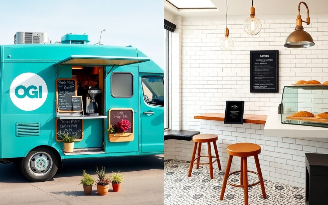 How-to Design An Eye-Catching Coffee Van Vs. A Charming Café Space