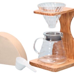 Hario V60 Pour Over Stand Set – Olive Wood