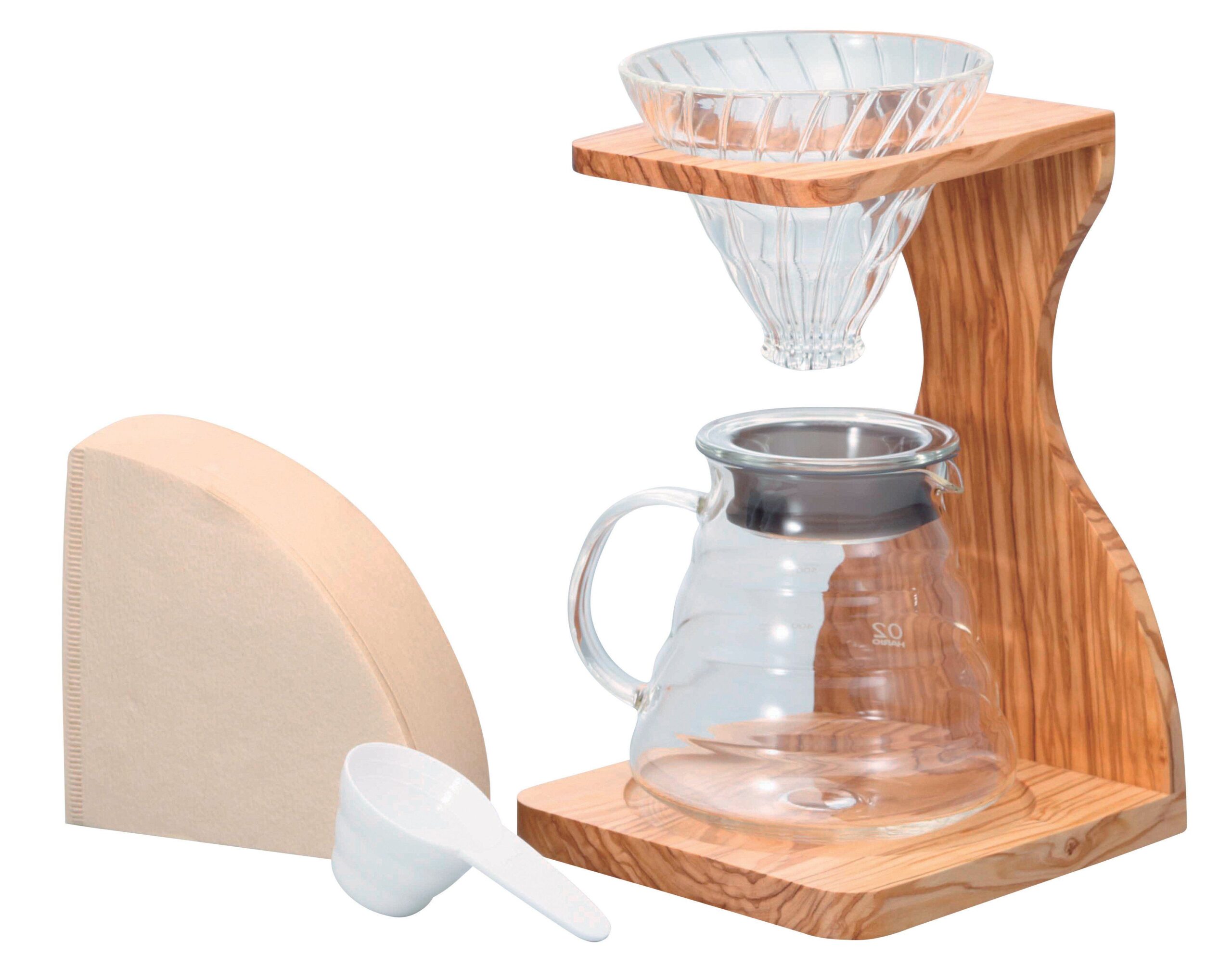 Hario V60 Pour Over Stand Set – Olive Wood