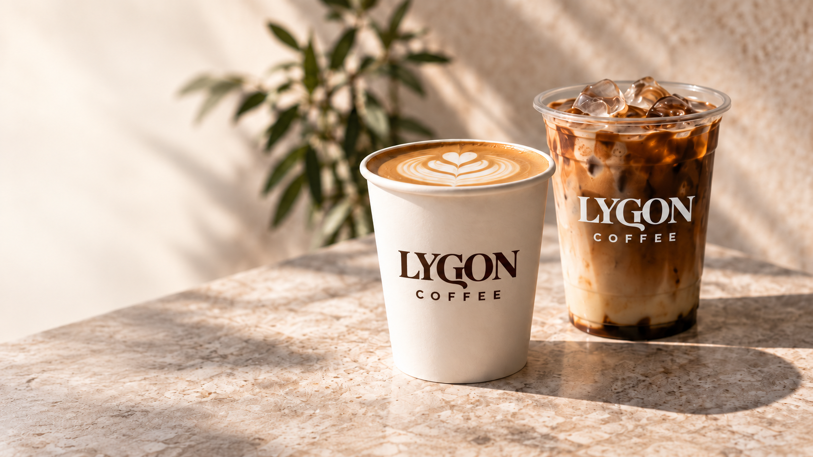 LygonCoffee hot latte and iced coffee