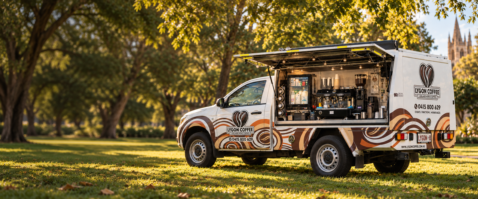LygonCoffee van serving coffee at an Adelaide event
