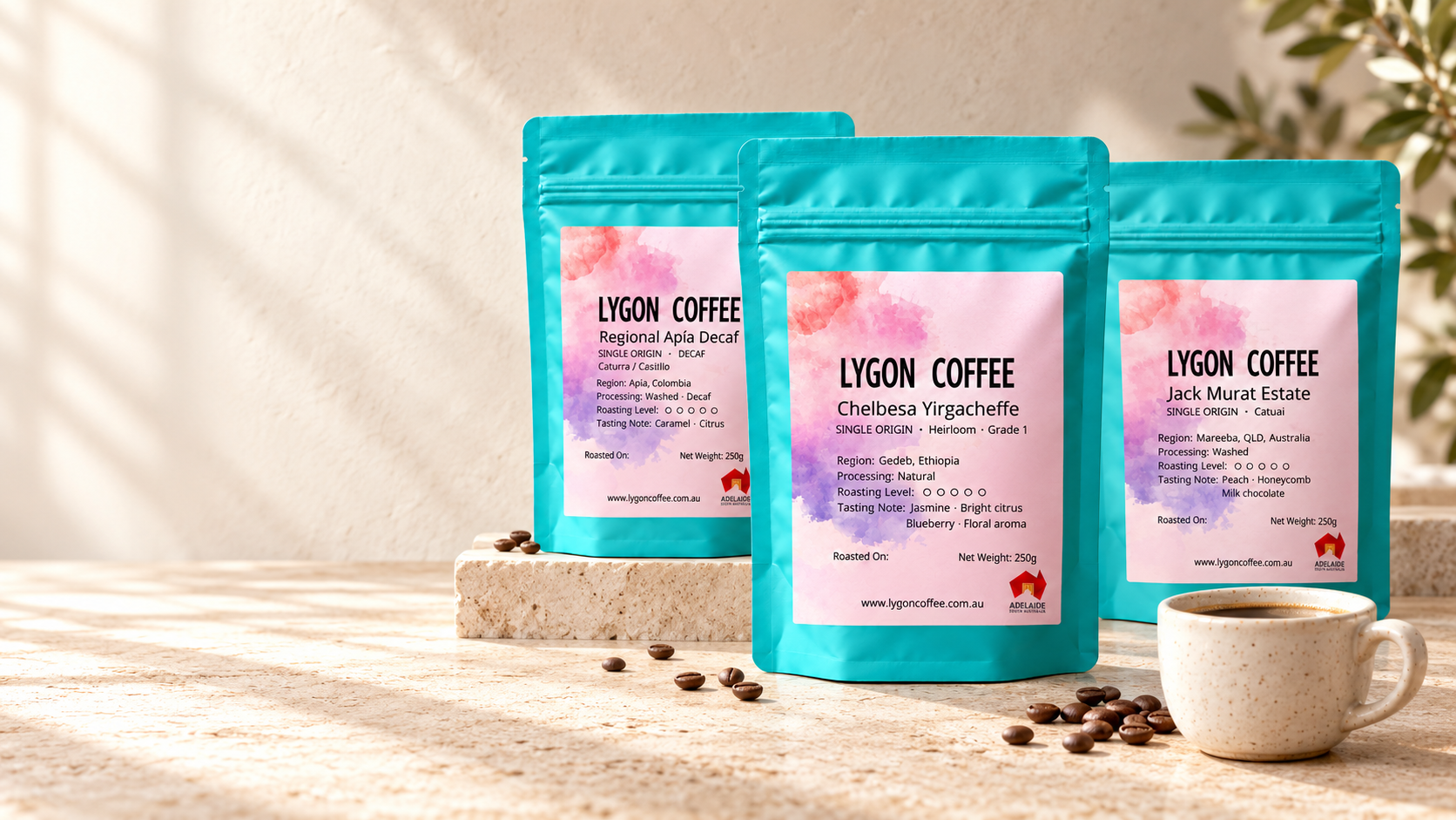 LygonCoffee single origin coffee bags