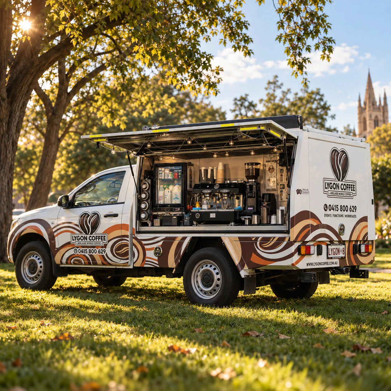 LygonCoffee mobile coffee van at an event
