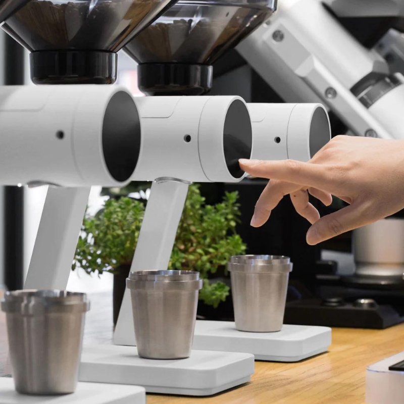 Acaia Orion Mini Bean Doser - Matte White - Image 3